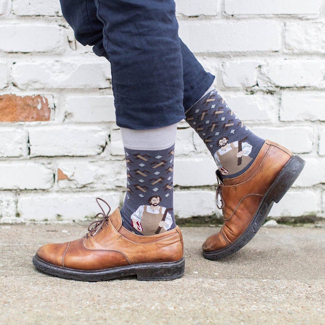 Sock Religious - St. Joseph the Worker Adult Socks