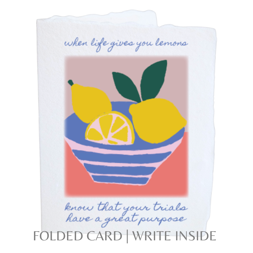 Paper Baristas - When Life Gives You Lemons  | Religious Greeting Card