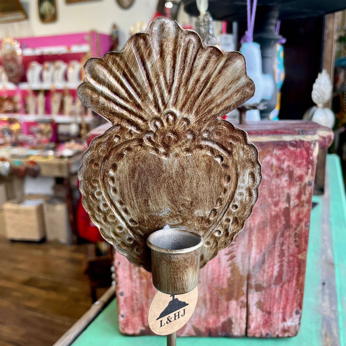 Love and Honor Jesus LLC - Sacred Heart Candle Holder