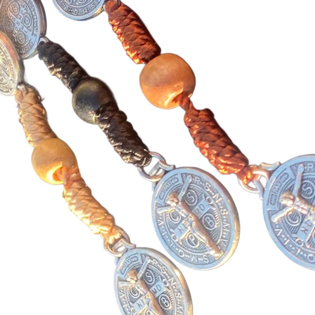 Oremus Mercy - St. Benedict Rearview Mirror Decade 8"