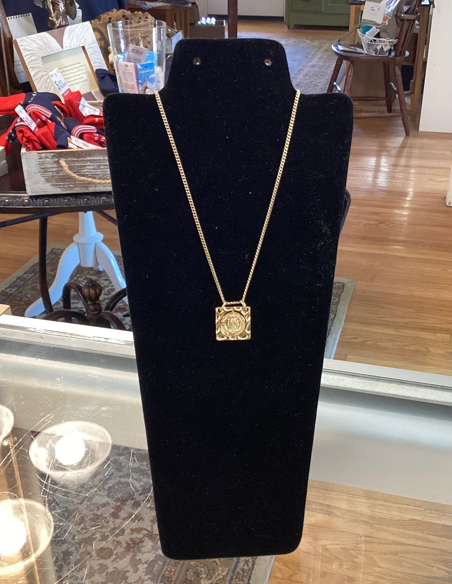 St Benedict Scroll necklace