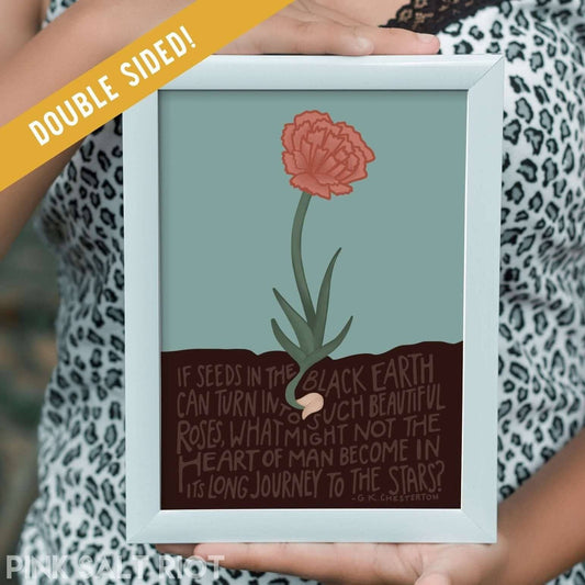 Pink Salt Riot - Seeds/Miracles Double Sided Print 50 pack