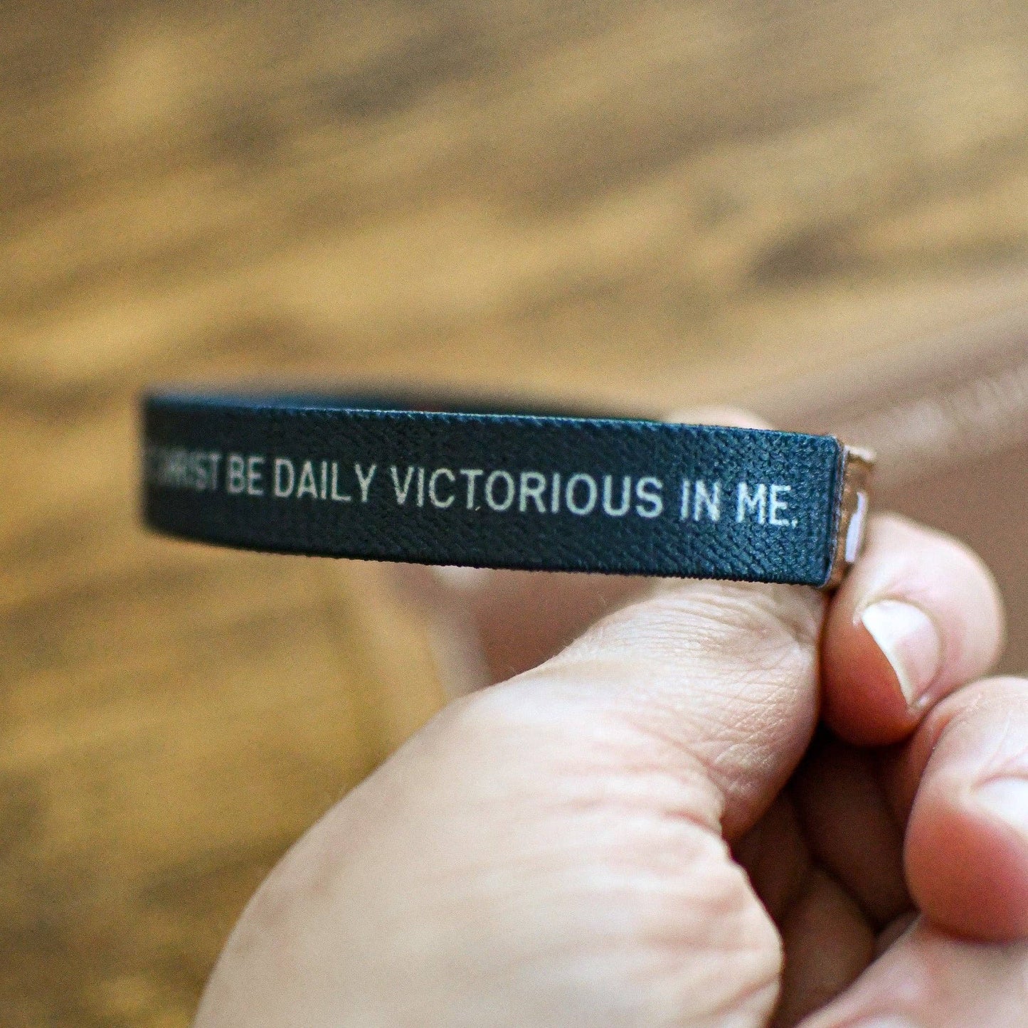 Pink Salt Riot - The Cross is the Victory Elastic Men's Wristband