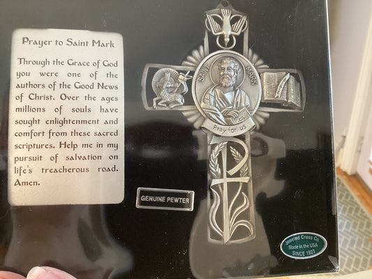 St Mark Pewter Cross