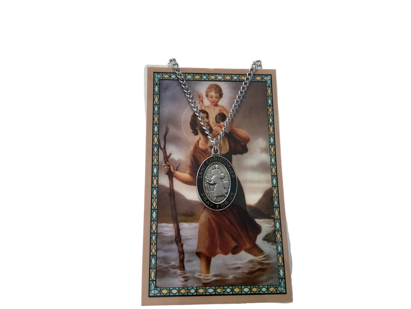 Pewter Saints Medal carded