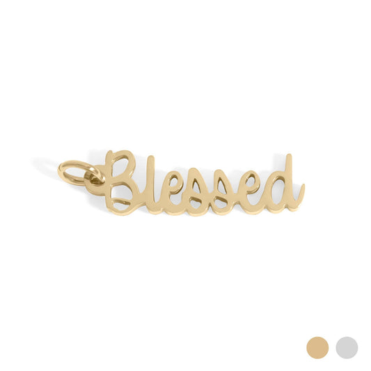 WJW - 18K Gold PVD Stainless Steel Blessed Charm