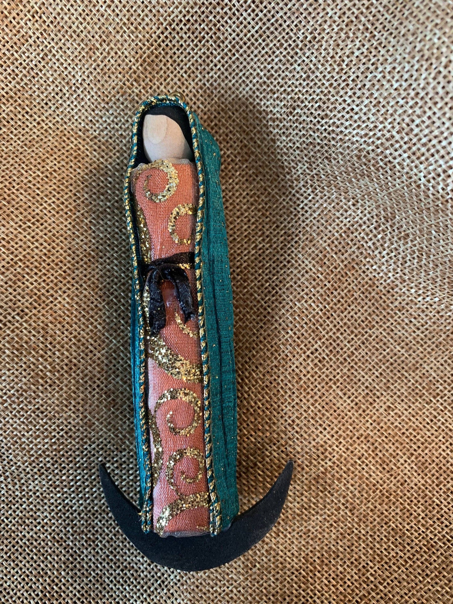 Our Saint Family - Our Lady of Guadalupe Wooden Doll Ornament