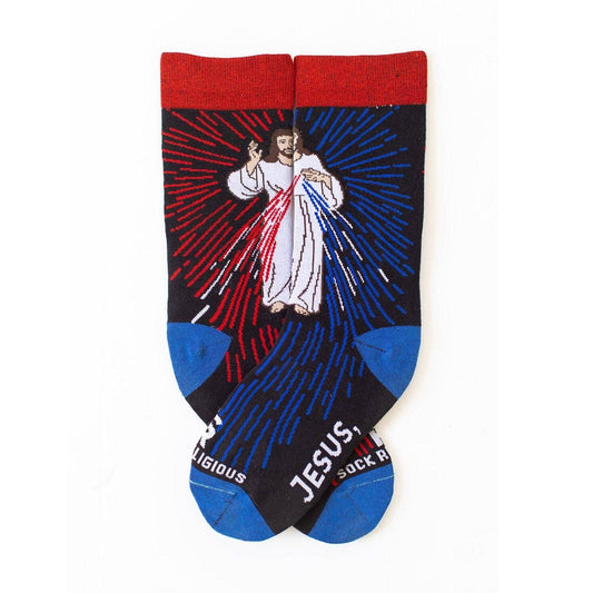 Sock Religious - Divine Mercy Adult Socks