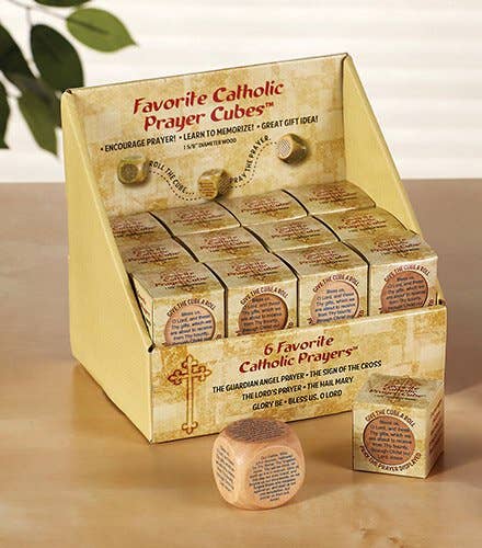 Christian Brands Catholic - Fav Catholic Pryr Cube Display