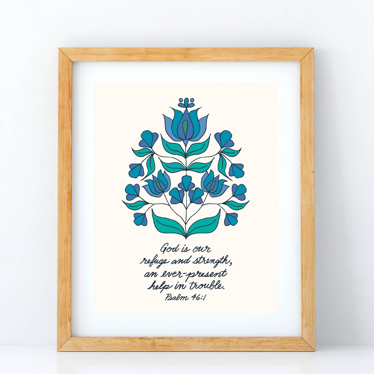 Little Things Studio - God Is Our Refuge Art Print