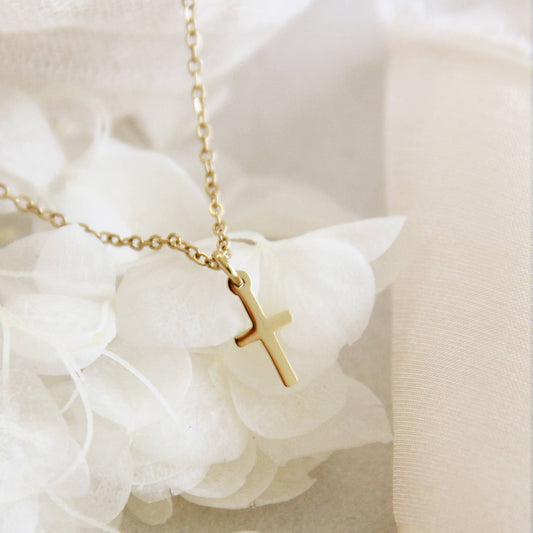 LoveStory Collection - Delicate Cross Necklace, 1 Corinthians 1:18
