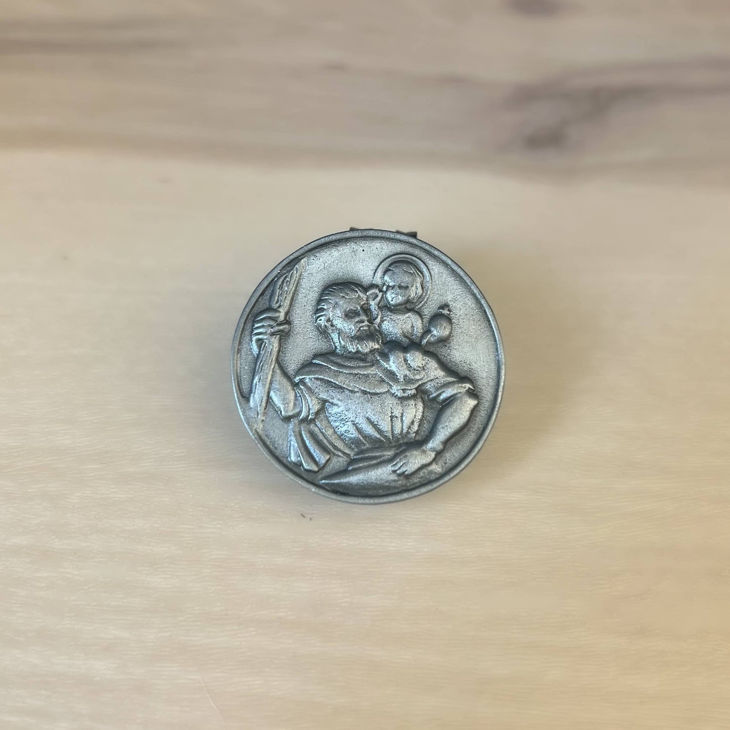 Abbey & CA Gift - St. Christopher Visor Clip