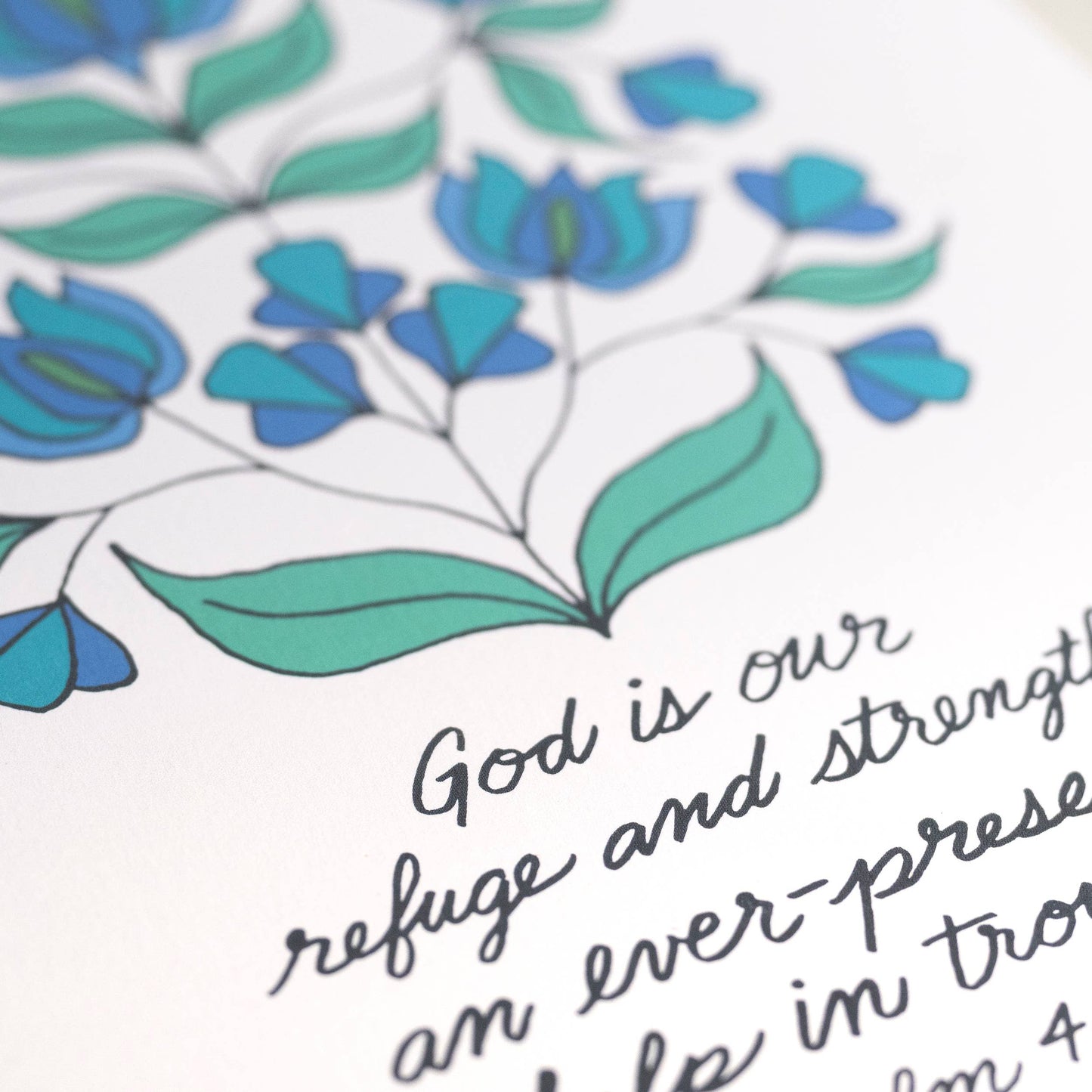 Little Things Studio - God Is Our Refuge Art Print