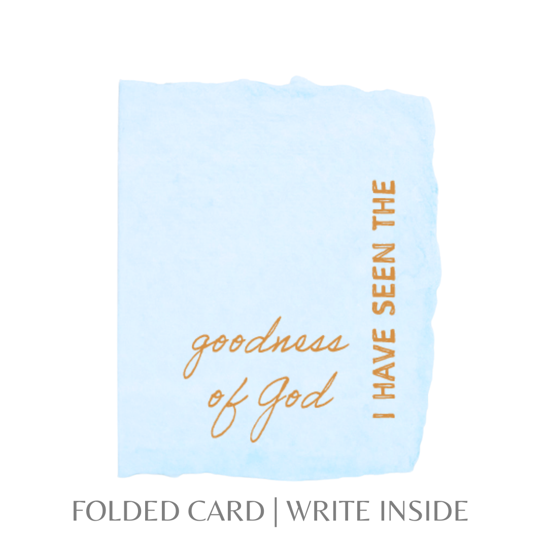 Paper Baristas - I Have Seen the Goodness of God | Christian Greeting Card