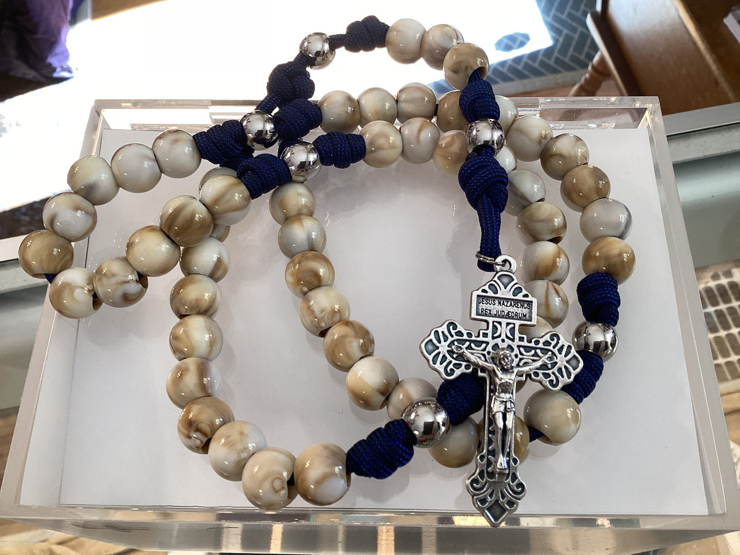 Our Lady’s Armory Acrylic/ Metal rosary