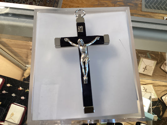 3 1/2 “ Black inlay Crucifix