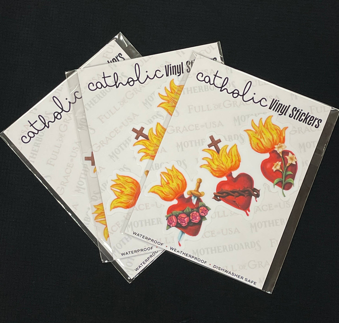 The Retro - a Full of Grace USA Company - Unifying Hearts Large Die-Cut Decal