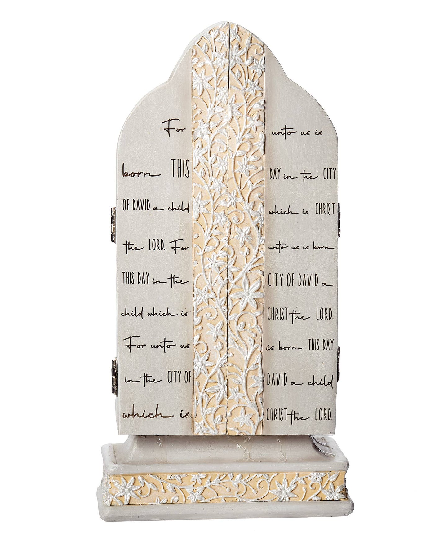 Roman - Triptych with Holy Family & "For Unto Us"