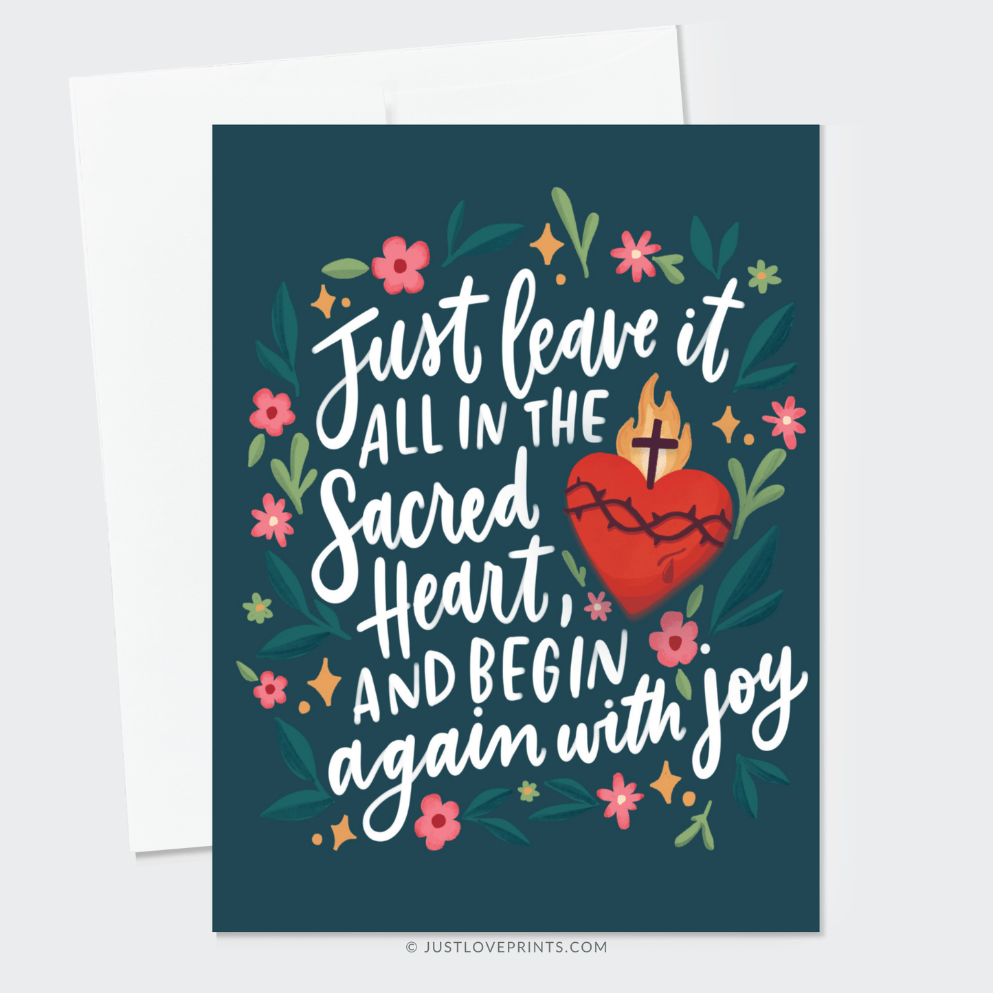 Just Love Prints - Begin Again with Joy Greeting Card