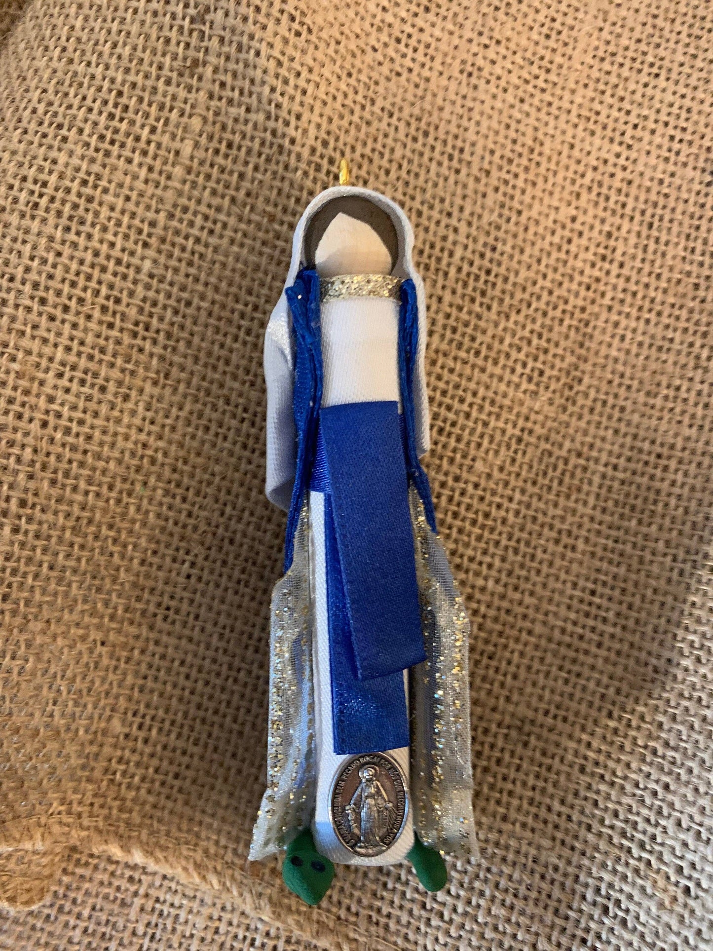 Our Saint Family - Our Lady of Grace Wooden Doll Ornament