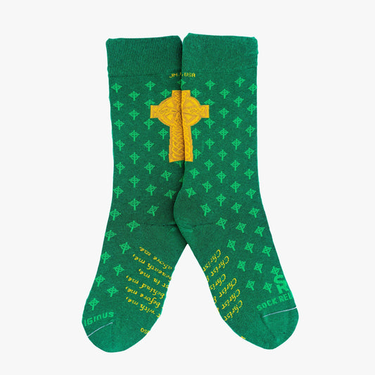 Sock Religious - St. Patrick - High Cross Adult Socks