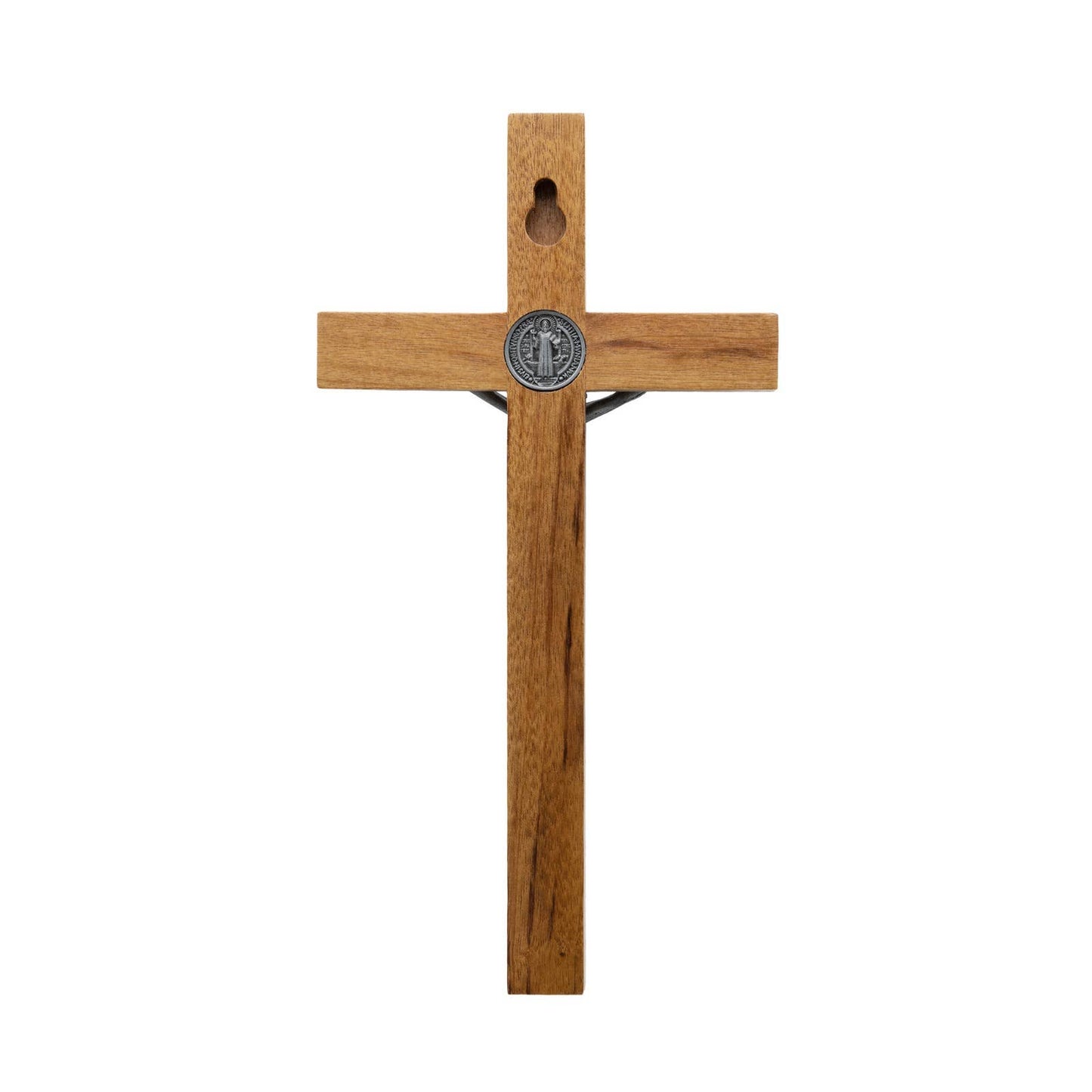 Oremus Mercy - Wall Cross - St. Benedict Wooden   7.5"