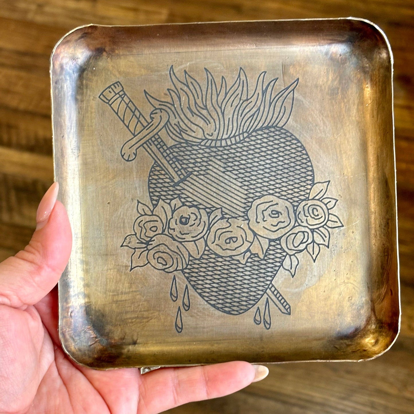 Love and Honor Jesus LLC - Hearts of the Holy Family 6x6 Tray