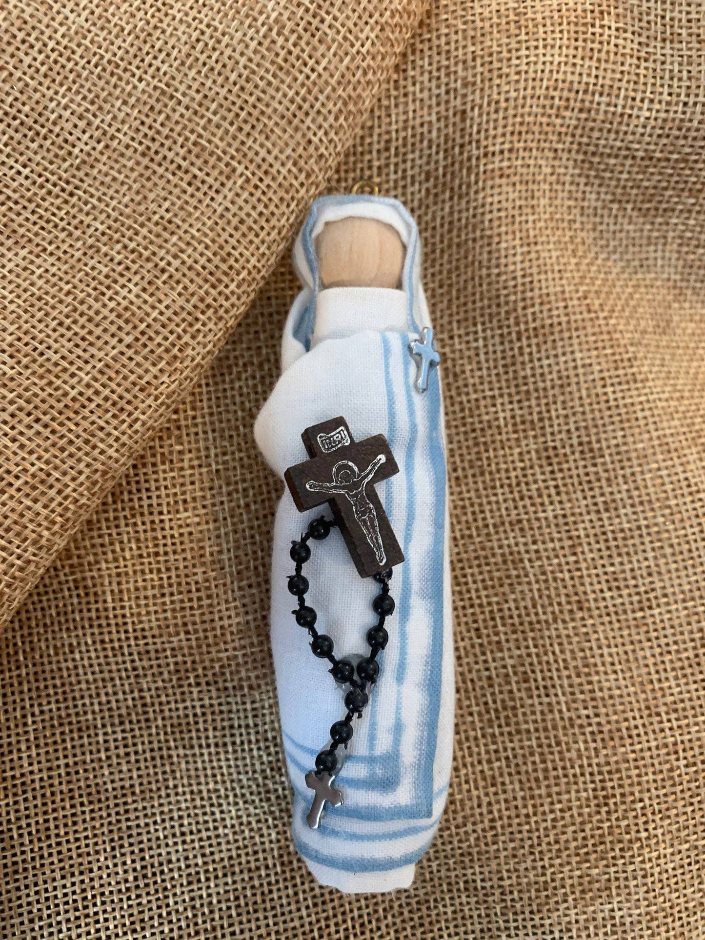 Our Saint Family - St. Teresa of Calcutta (Mother Teresa) Wooden Doll Ornament