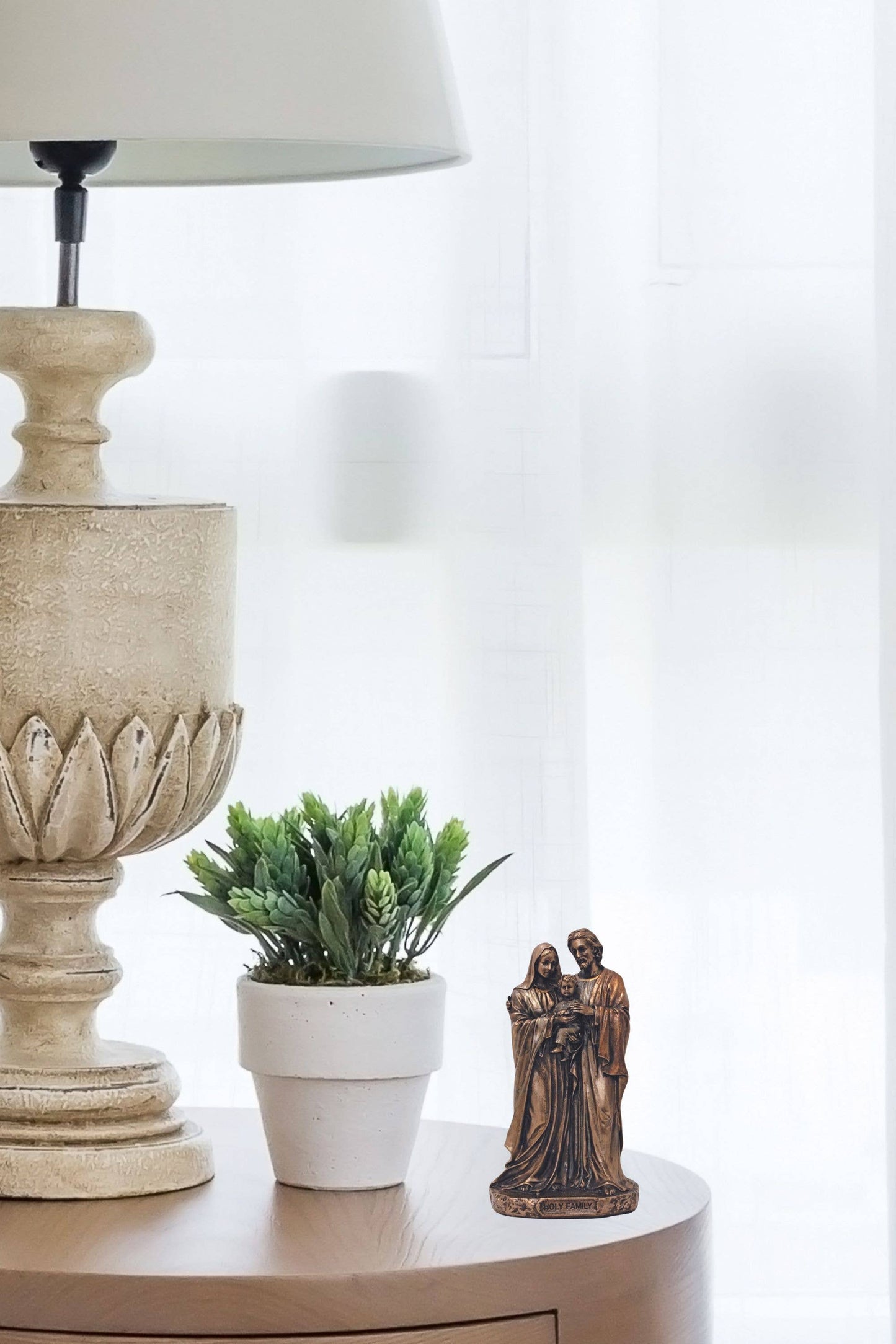 Goldscheider of Vienna - Holy Family Statue in Cold Cast Bronze 3.5"