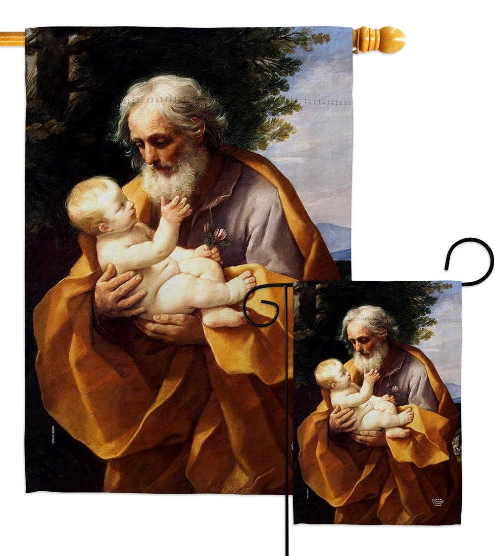 Two Group Flag Co - St. Joseph And Christ Child Religious Faith Decor Flag