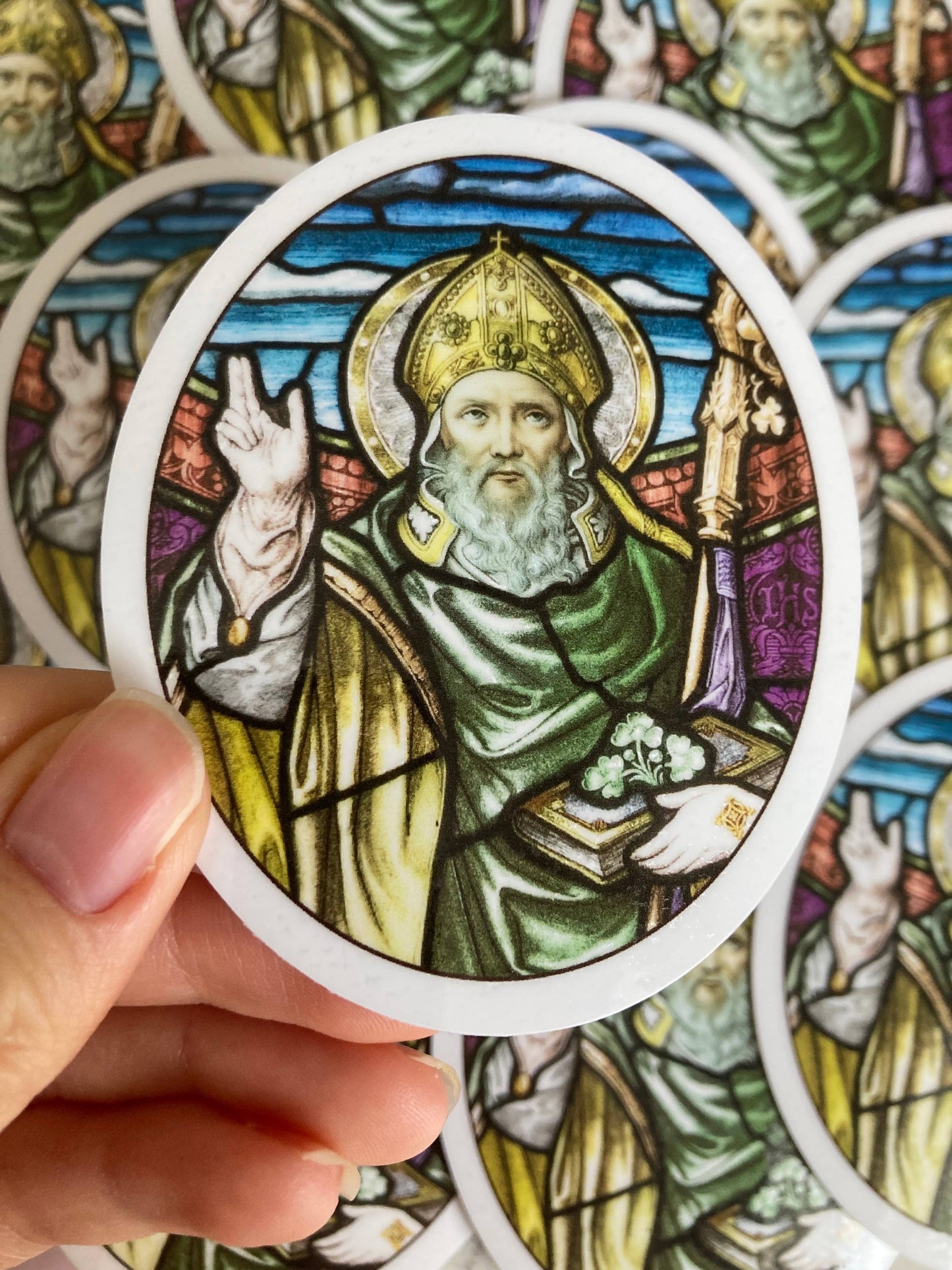 Bright Greetings - St. Patrick 3" vinyl sticker