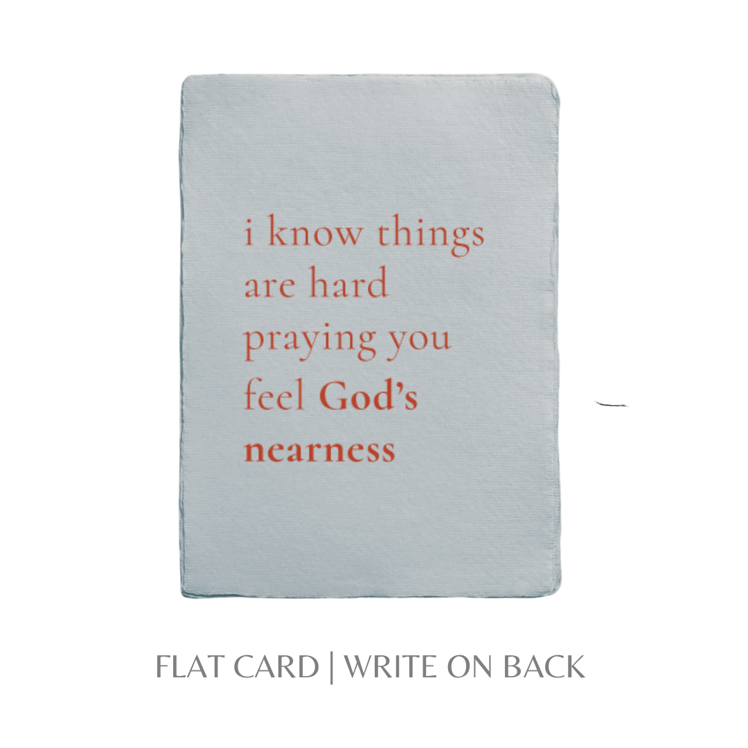 Paper Baristas - Things are Hard. Praying God's Nearness | Eco Greeting Card