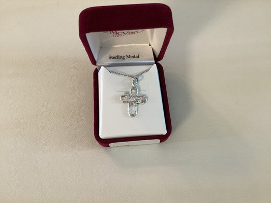 Sterling Silver 5-way Medal - Small