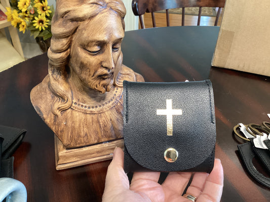Square Snap Rosary case