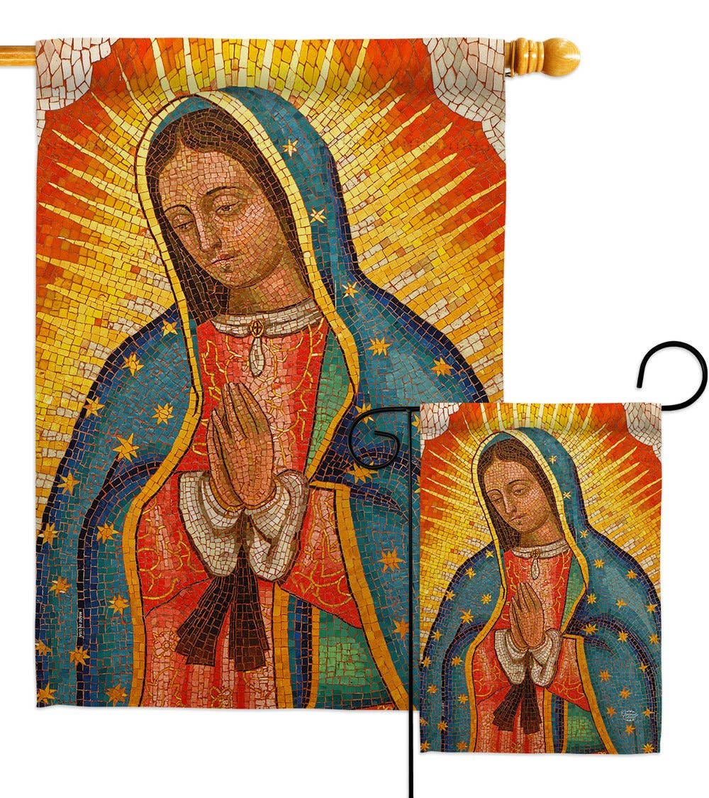 Garden Flag Co - Lady of Guadalupe Religious Faith Decor Flag