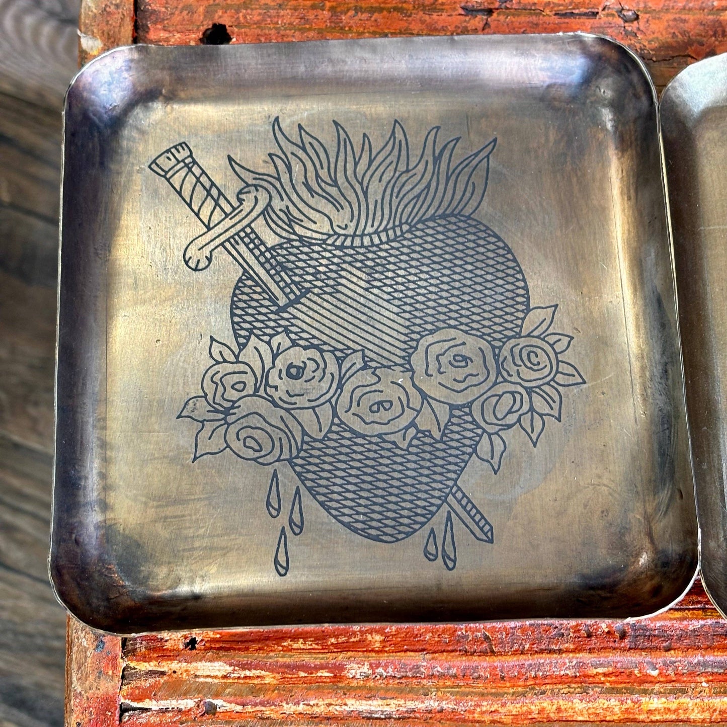 Love and Honor Jesus LLC - Hearts of the Holy Family 6x6 Tray