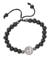 MEN'S BLACK  ST. BENEDICT BRACELET,