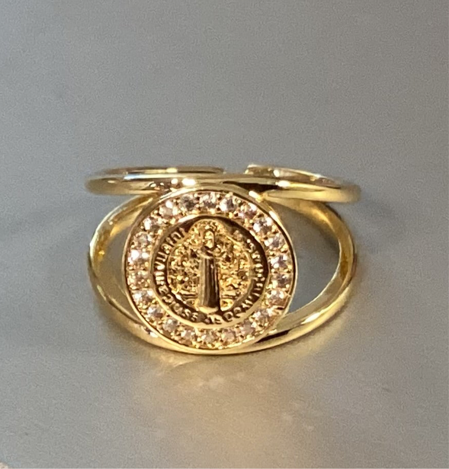 Gold filled Our Lady Guadalupe rounded