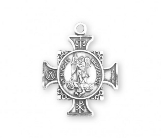 Sterling St Michael Maltese Cross