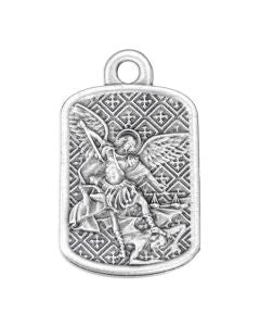 1 1/2" Saint Michael Rectangle Medal
