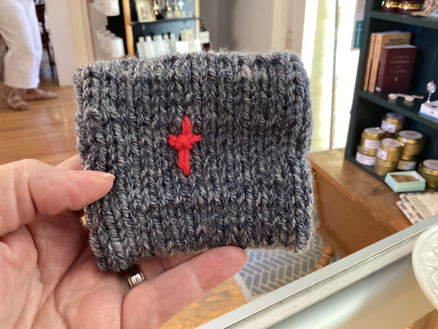 Handmade rosary pouch