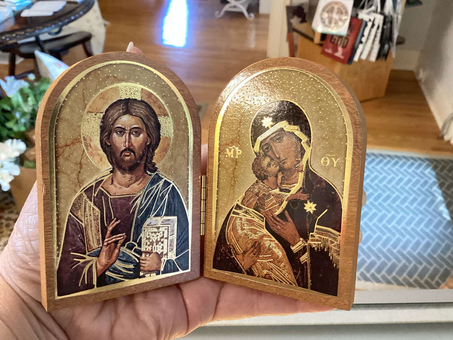 Sacred Heart/ Immaculate Heart Diptych