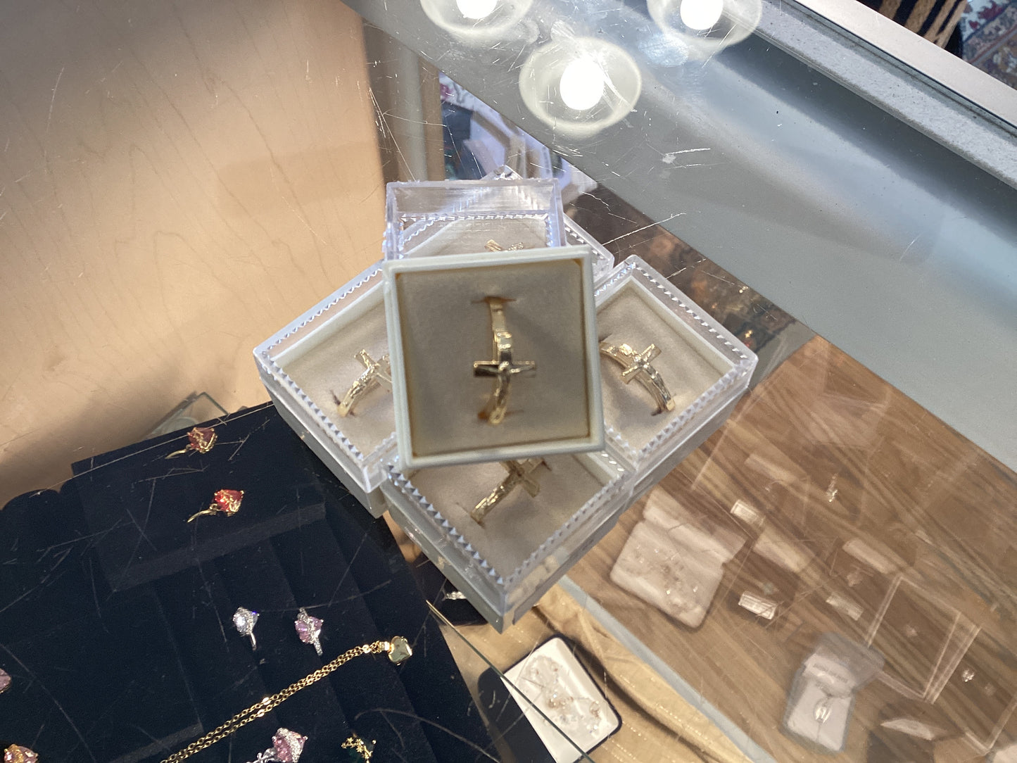 Crucifix Ring adjustable