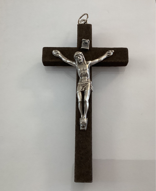 4” Dark Brown Crucifix
