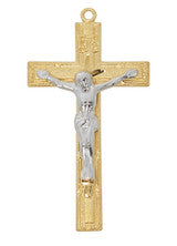 Sterling Two-Tone Crucifix