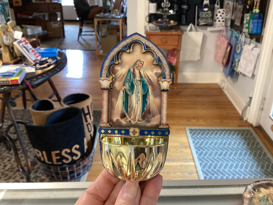Our Lady Of Grace Holy Water Font