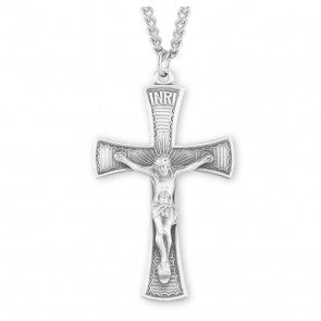 Medium Sterling Crucifix Necklace