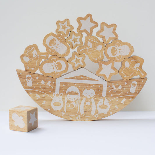 Nativity Wooden Balance Game by Shining Light Dolls