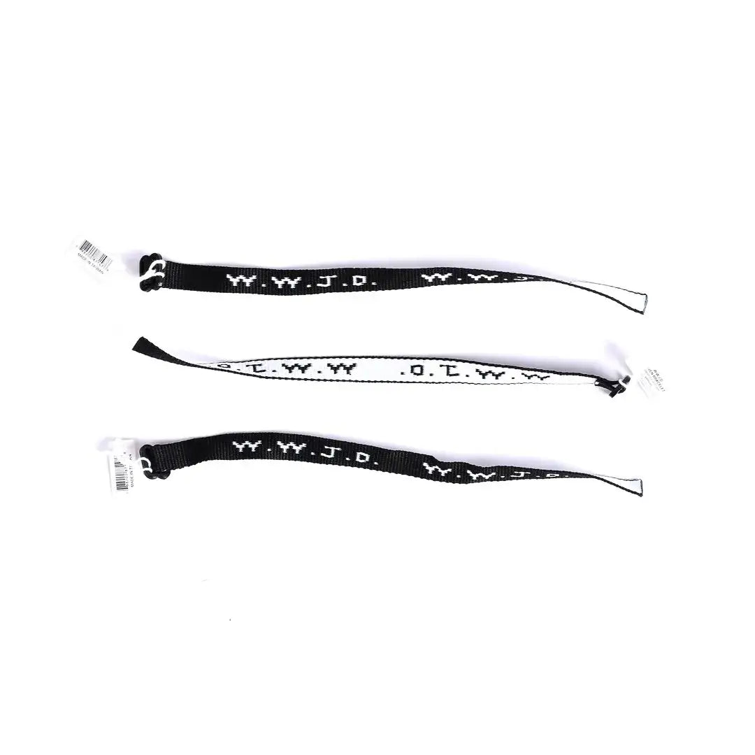Bracelet Woven WWJD Black