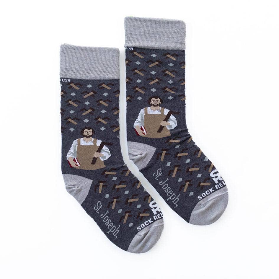 Sock Religious - St. Joseph the Worker Adult Socks